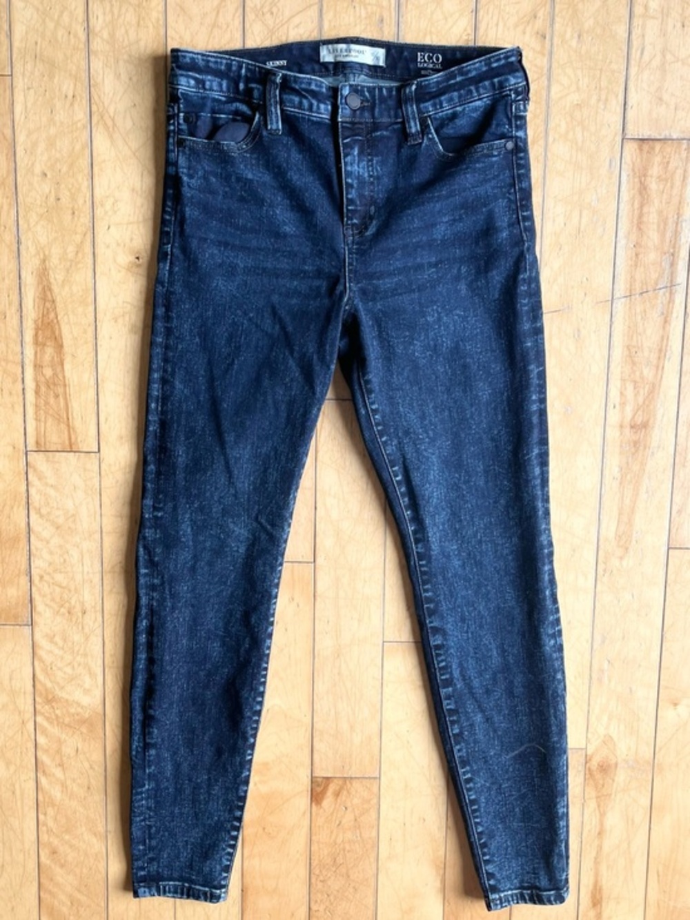Liverpool Los Angeles « Eco Logical » Blue Dark‑Wash Skinny Jeans Size 10/30